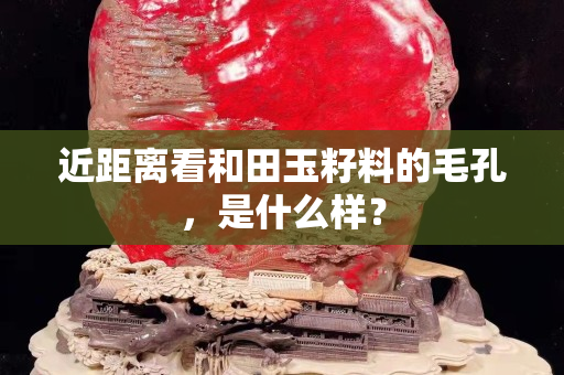 近距离看和田玉籽料的毛孔，是什么样？