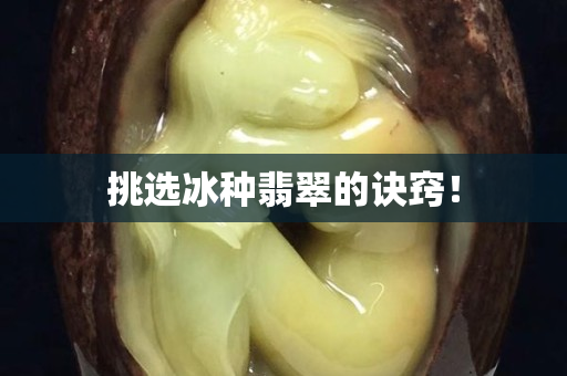 挑选冰种翡翠的诀窍！