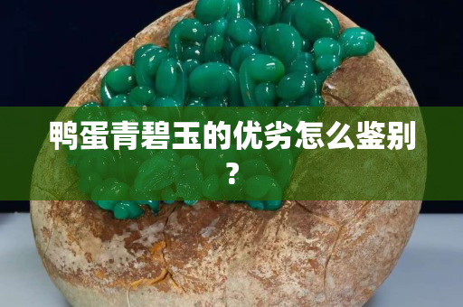 鸭蛋青碧玉的优劣怎么鉴别?