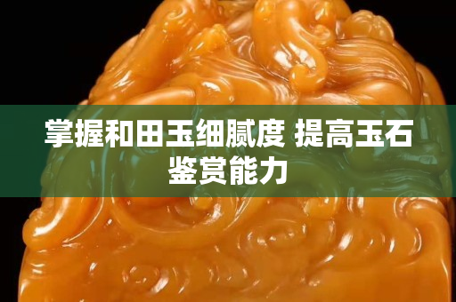 掌握和田玉细腻度 提高玉石鉴赏能力