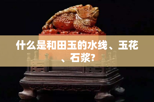 什么是和田玉的水线、玉花、石浆?