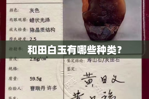 和田白玉有哪些种类？