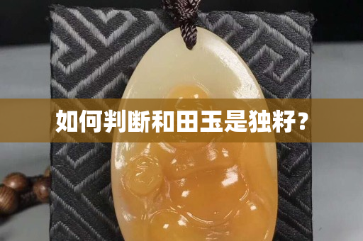 如何判断和田玉是独籽？