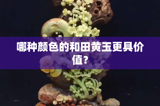 哪种颜色的和田黄玉更具价值？
