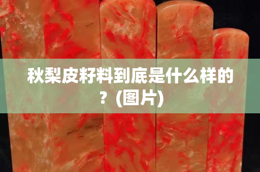 秋梨皮籽料到底是什么样的？(图片)
