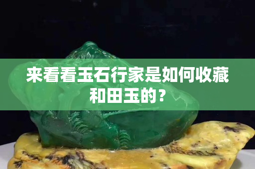 来看看玉石行家是如何收藏和田玉的？