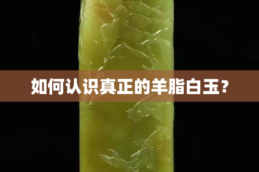 如何认识真正的羊脂白玉？