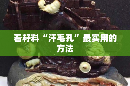 看籽料“汗毛孔”最实用的方法
