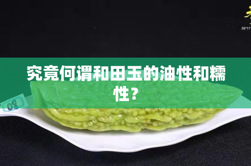 究竟何谓和田玉的油性和糯性？
