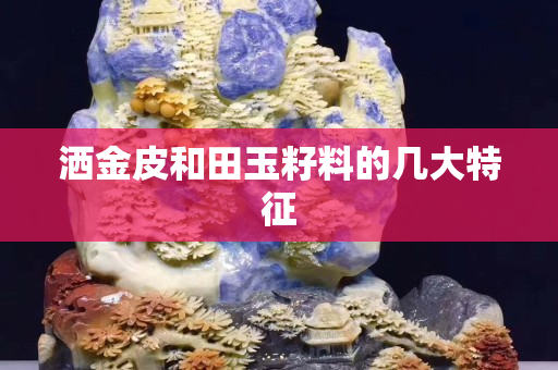 洒金皮和田玉籽料的几大特征