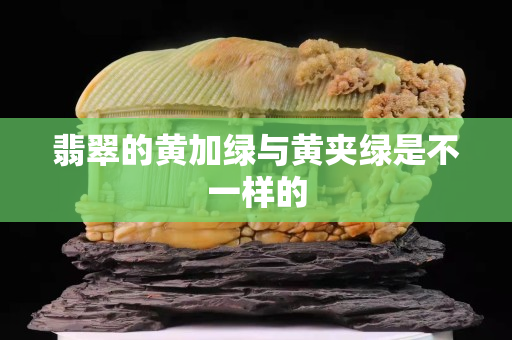 翡翠的黄加绿与黄夹绿是不一样的