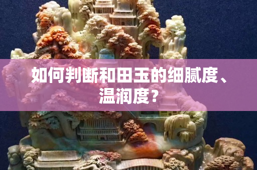 如何判断和田玉的细腻度、温润度？