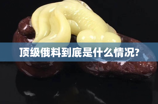 顶级俄料到底是什么情况?