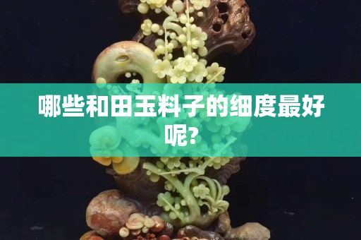 哪些和田玉料子的细度最好呢?