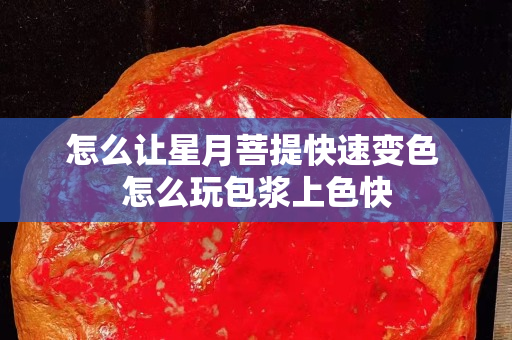 怎么让星月菩提快速变色 怎么玩包浆上色快