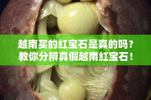 越南买的红宝石是真的吗？教你分辨真假越南红宝石！