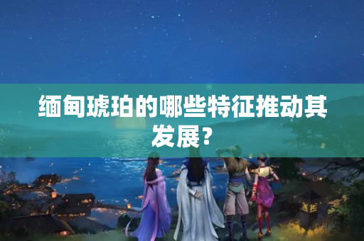 缅甸琥珀的哪些特征推动其发展？