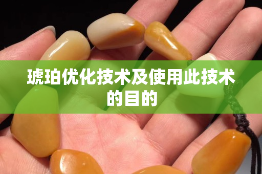 琥珀优化技术及使用此技术的目的