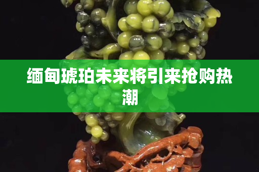缅甸琥珀未来将引来抢购热潮