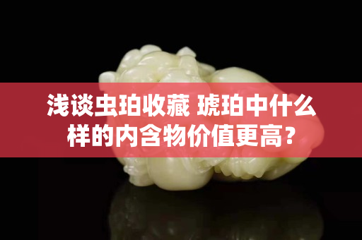 浅谈虫珀收藏 琥珀中什么样的内含物价值更高？