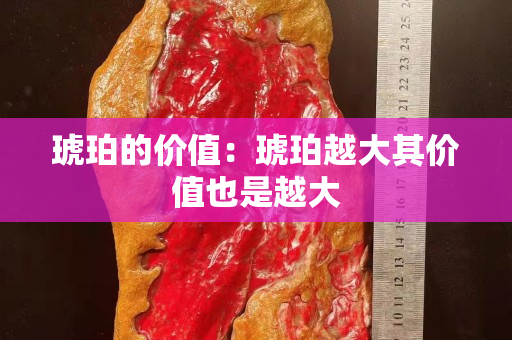 琥珀的价值：琥珀越大其价值也是越大