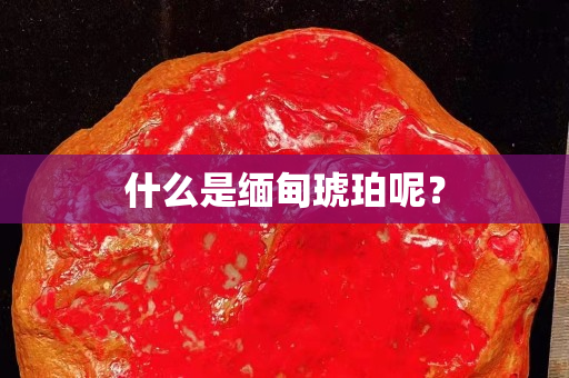 什么是缅甸琥珀呢？