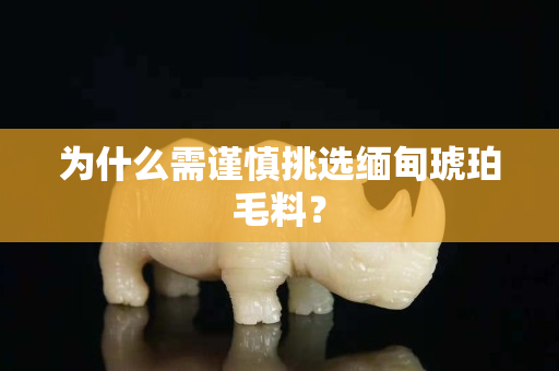 为什么需谨慎挑选缅甸琥珀毛料？