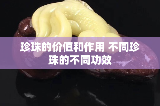 珍珠的价值和作用 不同珍珠的不同功效