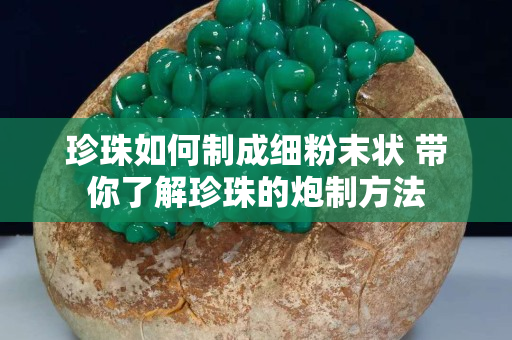 珍珠如何制成细粉末状 带你了解珍珠的炮制方法