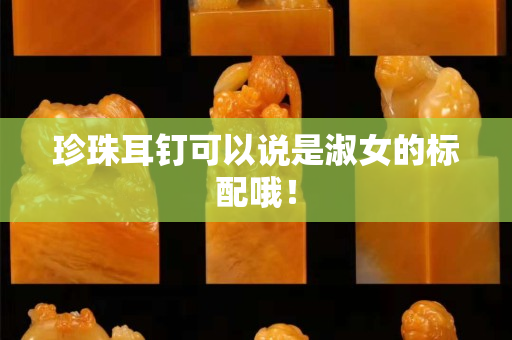 珍珠耳钉可以说是淑女的标配哦！