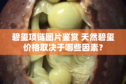 碧玺项链图片鉴赏 天然碧玺价格取决于哪些因素？