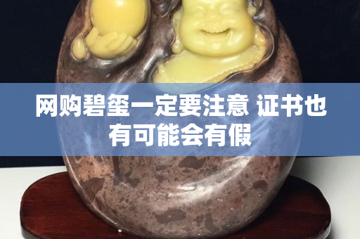 网购碧玺一定要注意 证书也有可能会有假