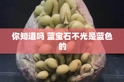 你知道吗 蓝宝石不光是蓝色的