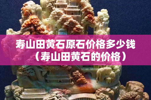 寿山田黄石原石价格多少钱（寿山田黄石的价格）
