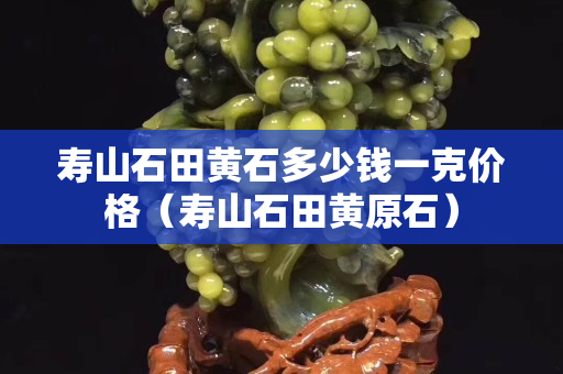 寿山石田黄石多少钱一克价格（寿山石田黄原石）
