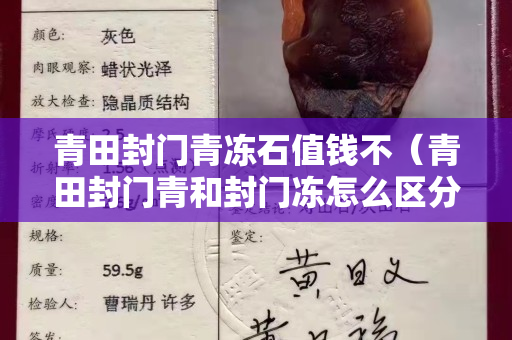 青田封门青冻石值钱不（青田封门青和封门冻怎么区分）
