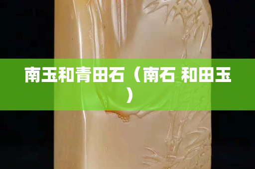 南玉和青田石（南石 和田玉）