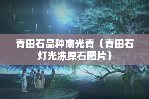 青田石品种南光青（青田石灯光冻原石图片）