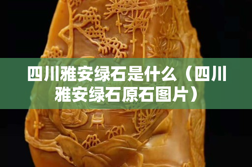 四川雅安绿石是什么（四川雅安绿石原石图片）