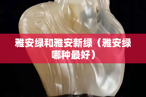 雅安绿和雅安新绿（雅安绿哪种最好）