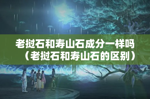 老挝石和寿山石成分一样吗（老挝石和寿山石的区别）