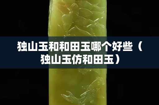 独山玉和和田玉哪个好些（独山玉仿和田玉）