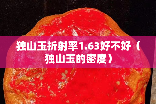 独山玉折射率1.63好不好（独山玉的密度）