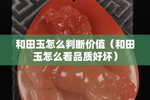 和田玉怎么判断价值（和田玉怎么看品质好坏）