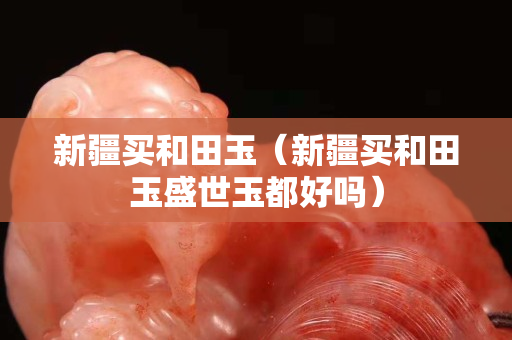 新疆买和田玉（新疆买和田玉盛世玉都好吗）