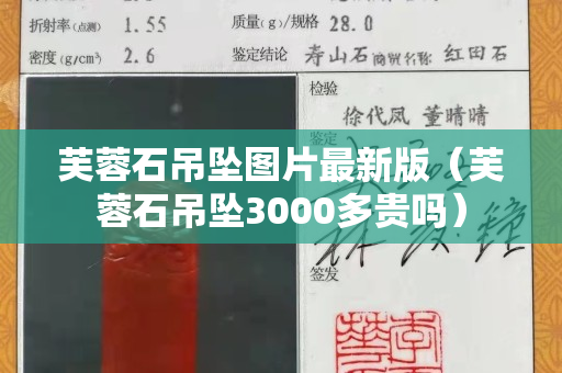 芙蓉石吊坠图片最新版（芙蓉石吊坠3000多贵吗）