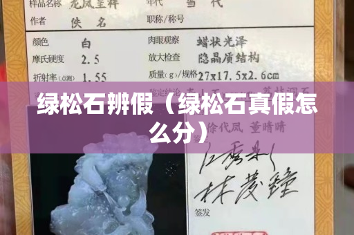 绿松石辨假（绿松石真假怎么分）