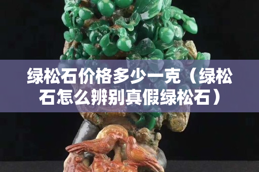 绿松石价格多少一克（绿松石怎么辨别真假绿松石）
