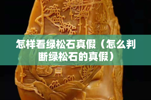 怎样看绿松石真假（怎么判断绿松石的真假）