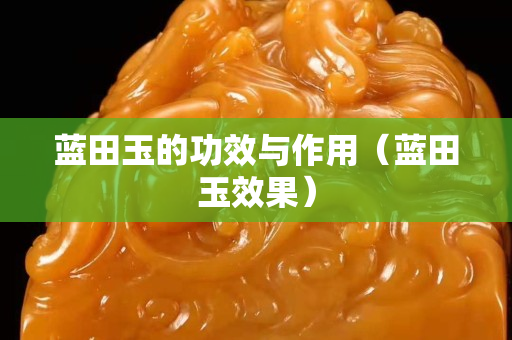 蓝田玉的功效与作用（蓝田玉效果）